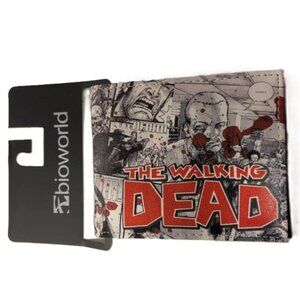 The Walking Dead Zombie Blood Graphic Bifold Wallet ID Card Holder